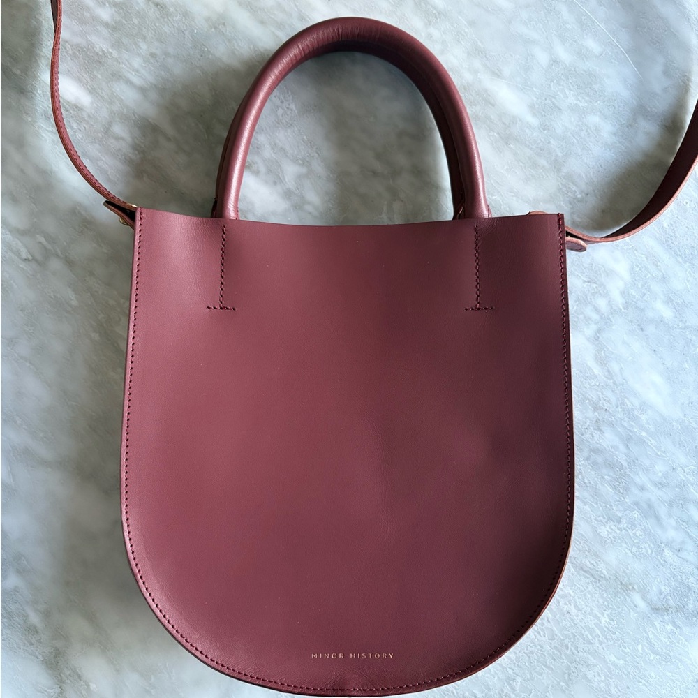 Women's Burgundy Minor History Leather Crossbody